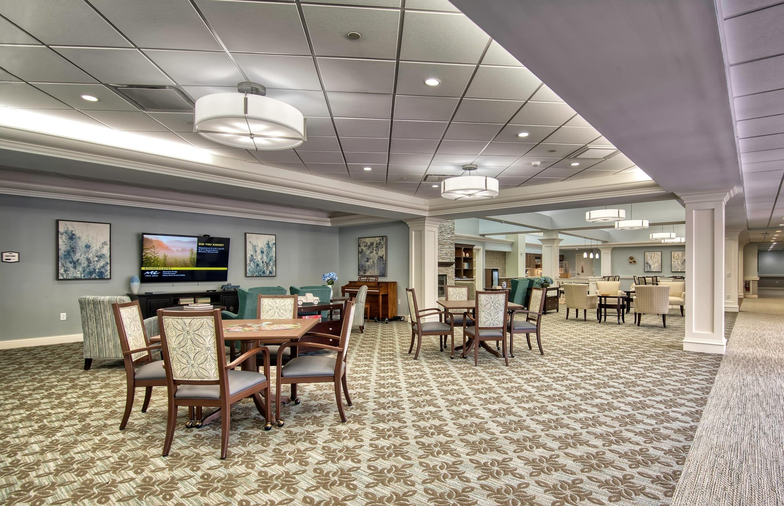 Memory care lobby