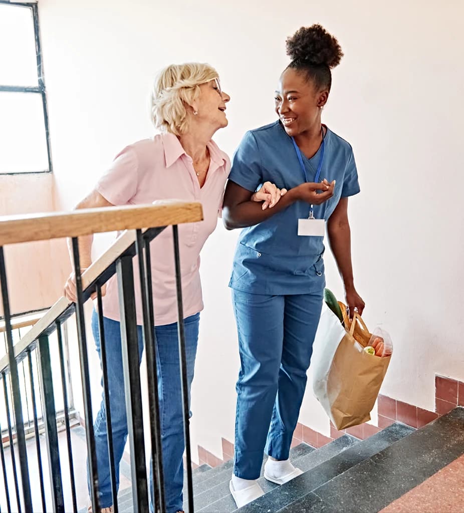 Home based services helping with groceries