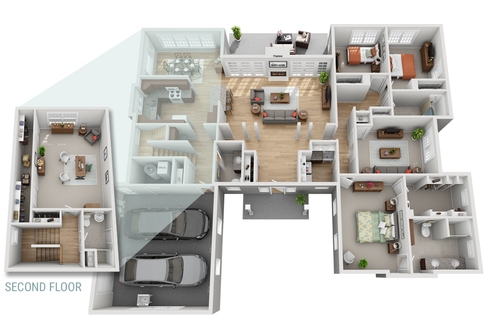 Three Bedroom (Gaelsong) Illustration