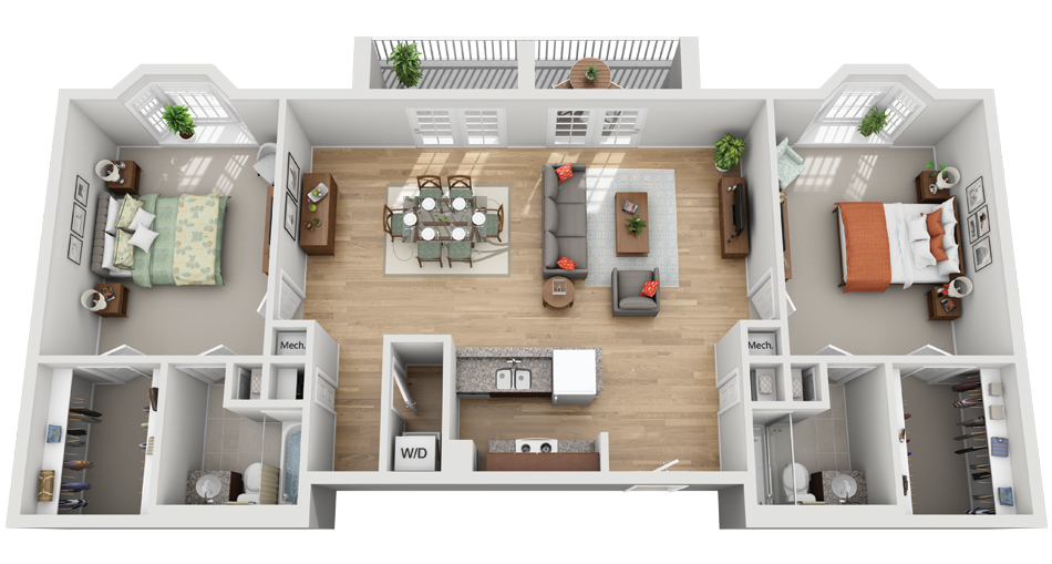Two Bedroom Special Illustration